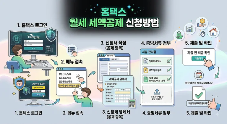홈택스 월세 세액공제